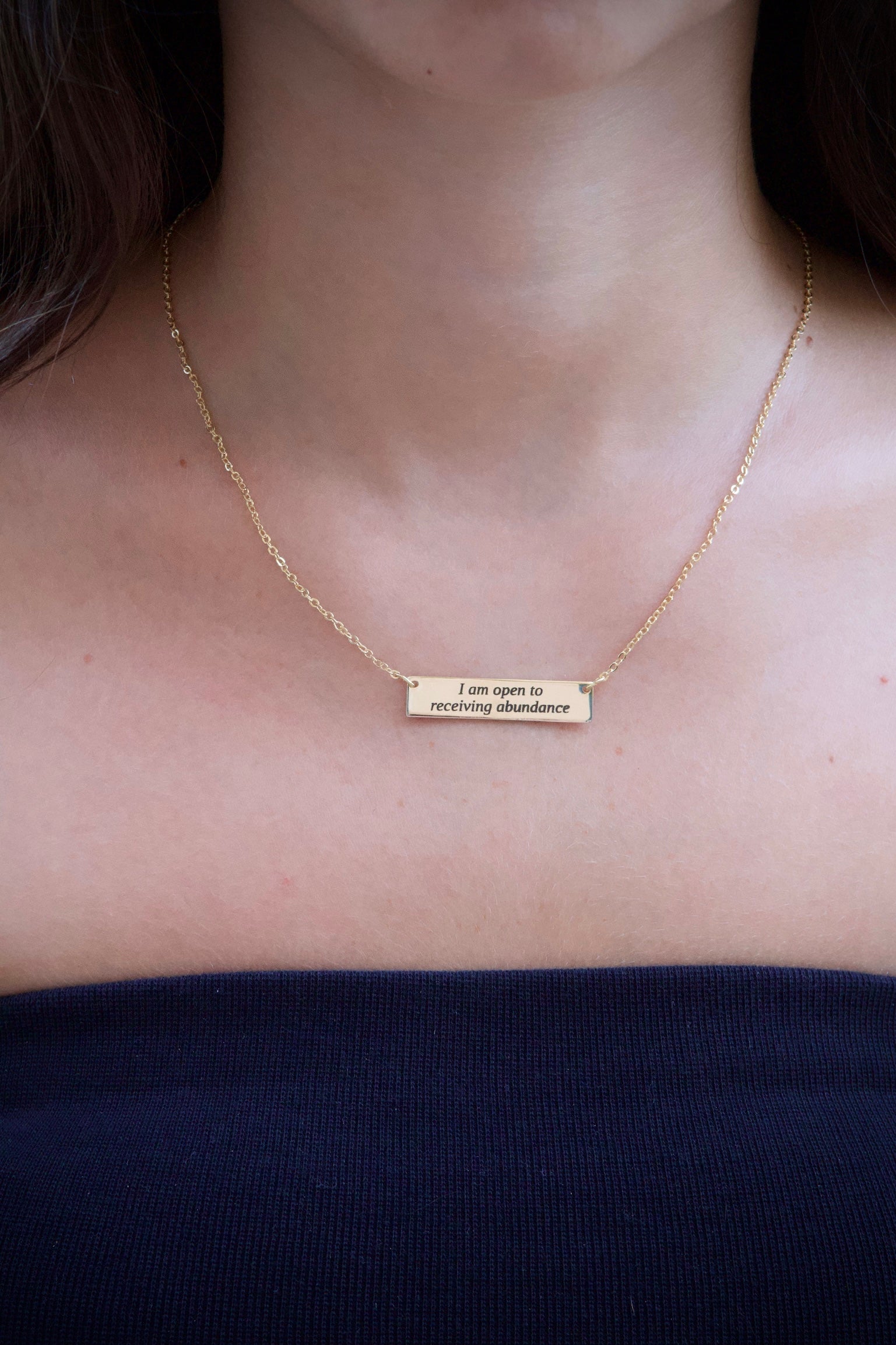 "I am open to receiving abundance" - שרשרת