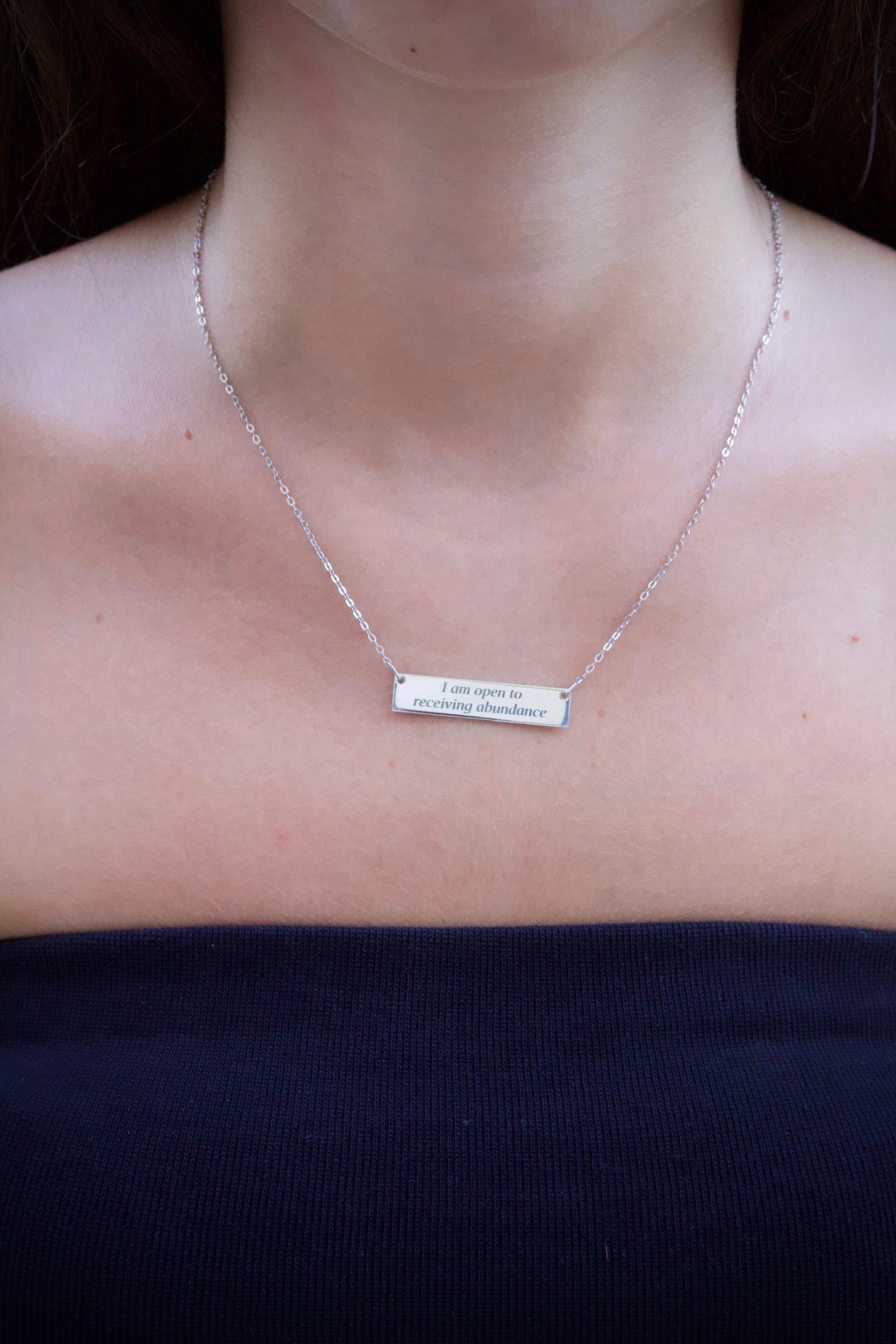 "I am open to receiving abundance" - שרשרת