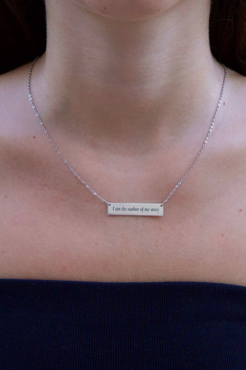 "I am the author of my story" - שרשרת